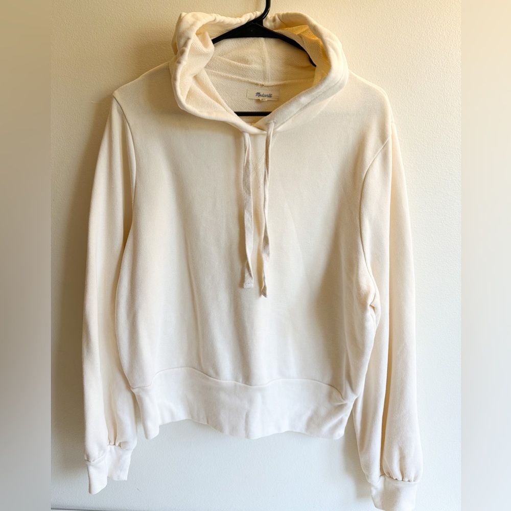 Women's Madewell Bubble sleeve crop Hoodie